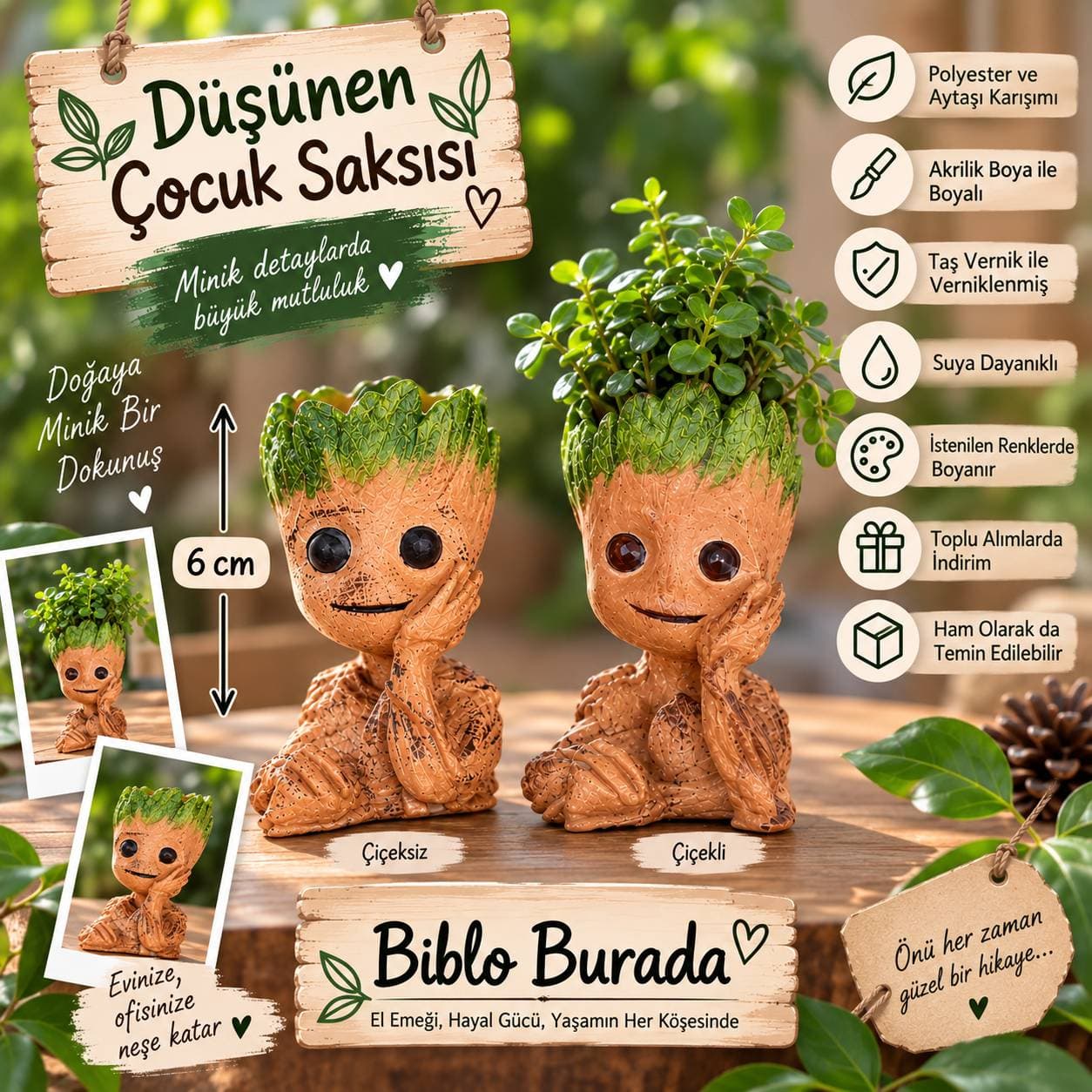 🌿 Düşünen Çocuk Saksısı 🌿