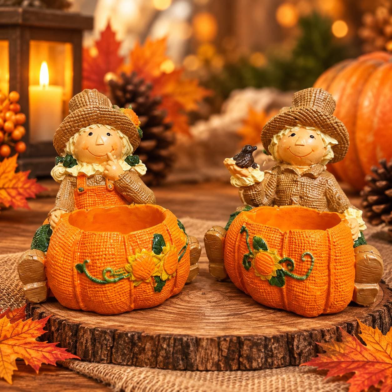 🎃 Sonbaharın sevimli detayları
Dekoratif Balkabağı Korkuluk Çifti 🍂