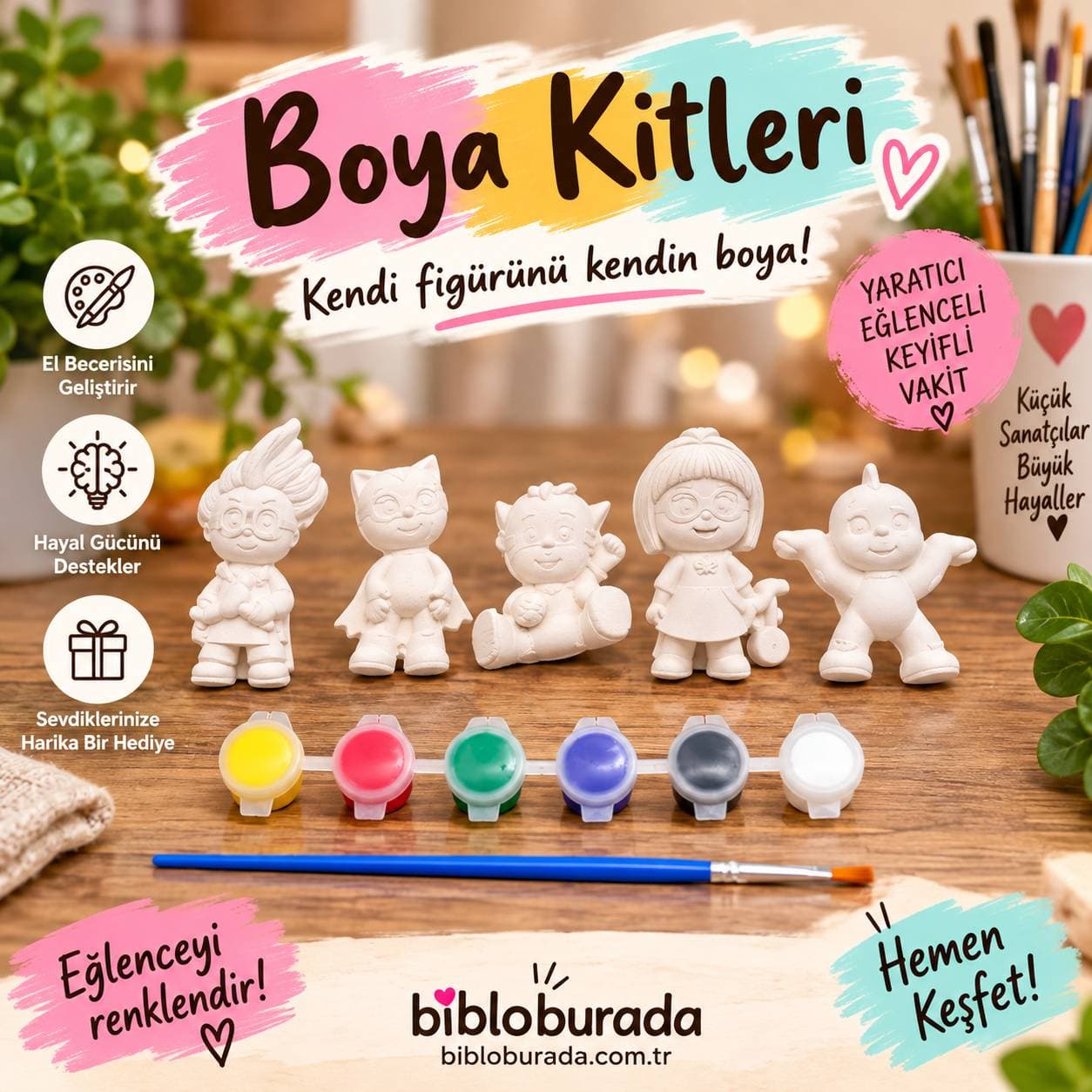 Çocuk Figürleri Boyama Kiti