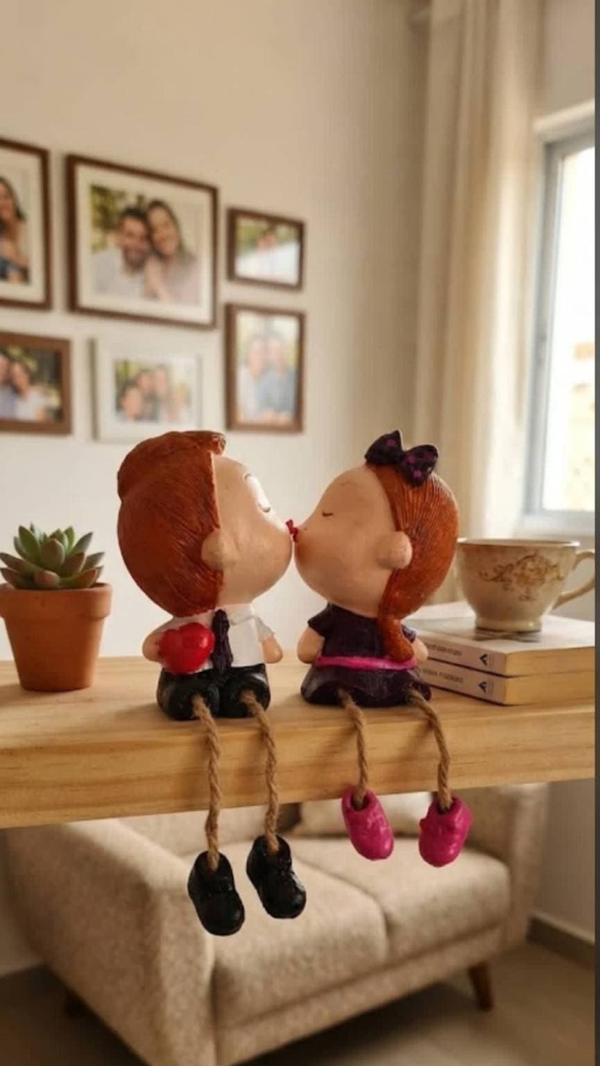 ❤️ Aşkın Tatlı Hali – Sevgili Çift Biblo