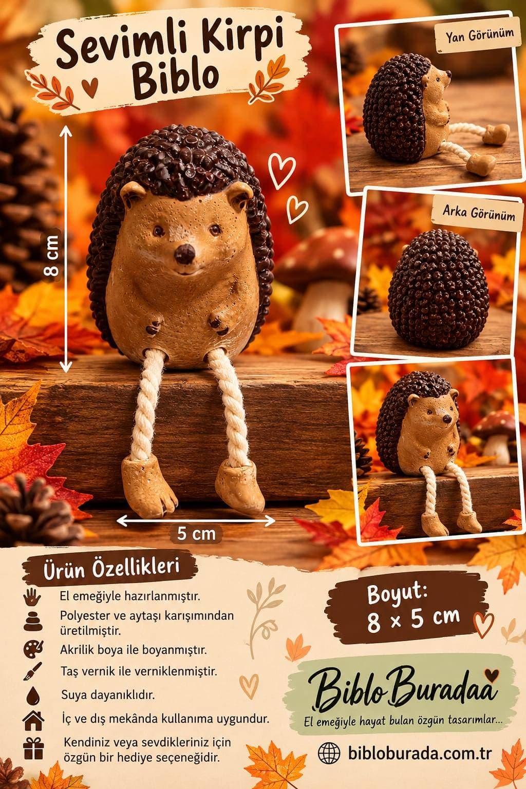 🦔🤎 SEVİMLİ KİRPİ BİBLO 🤎🦔